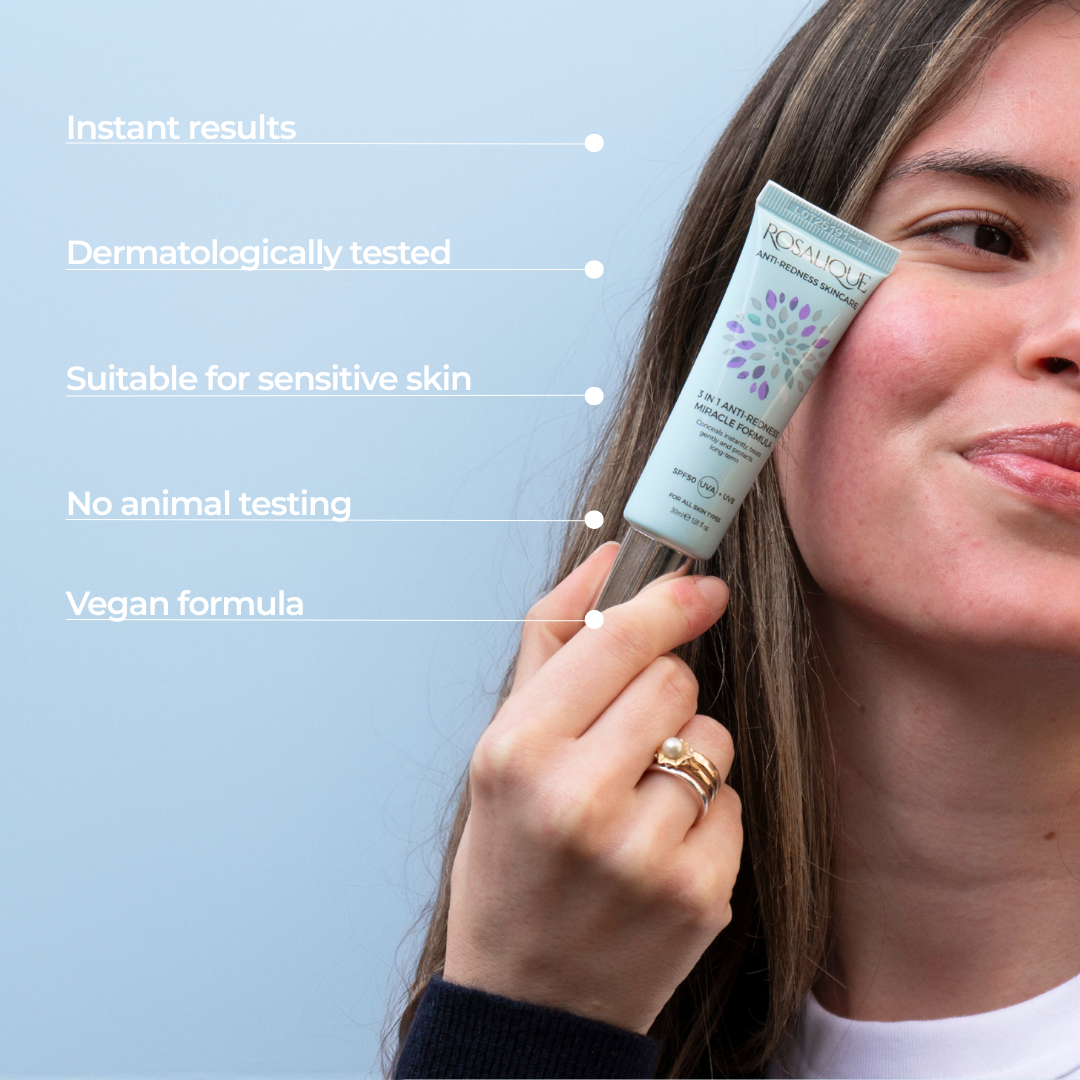 Rosalique 3 in 1 Anti-Redness Miracle Formula SPF50