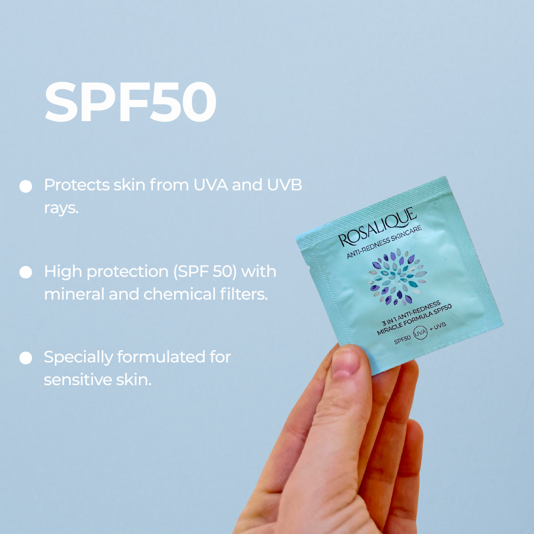 Rosalique 3 in 1 Anti-Redness Miracle Formula SPF50 Sample 3ml